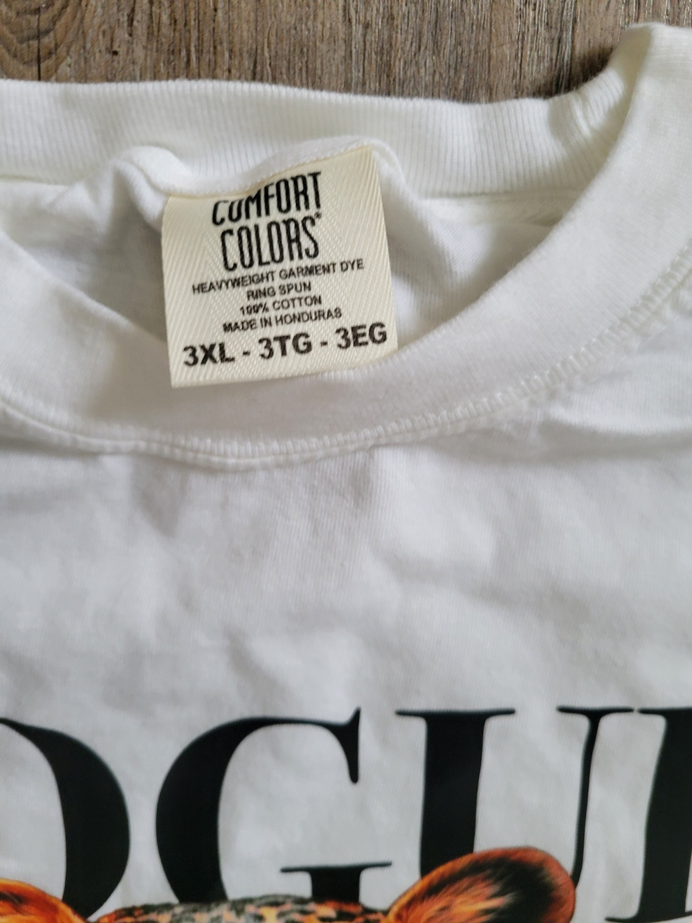 Comfort Colors White Graphic Tee with Black Print